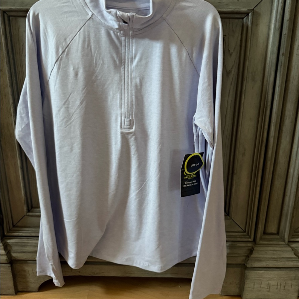 Athletic Works Lavender Long Sleeve Pullover UPF 30!